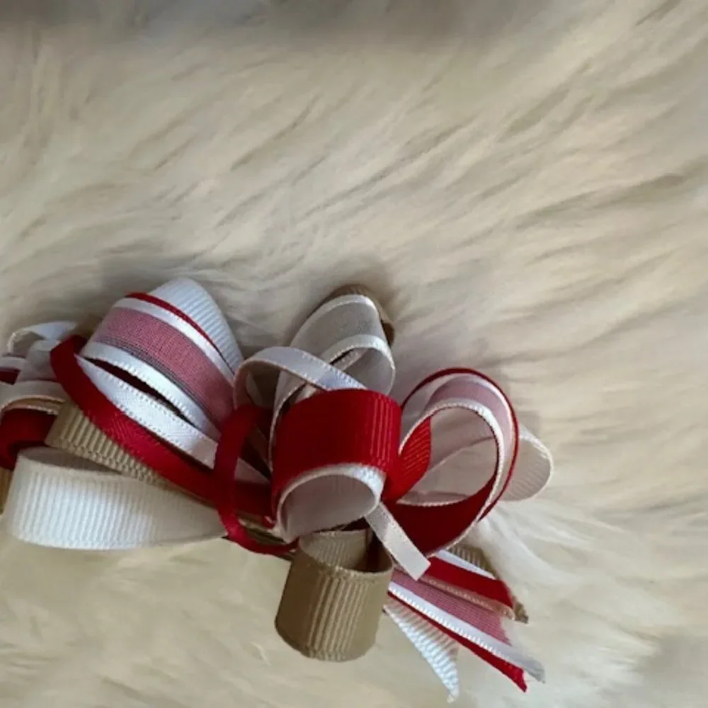 Bundle (3) of Loopy Bow on Spring Barrette     5B8078  Handmade NWT Boutique